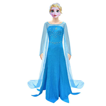 Anime Frozen Elsa Anna Cosplay Disfraz Halloween Falda Vestido Navidad Traje Per.